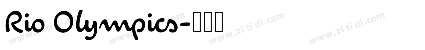 Rio Olympics字体转换